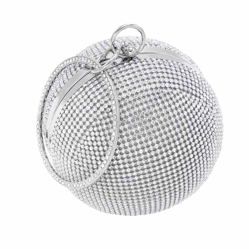 Bling Round Ball Evening Tote Crossbody Bag