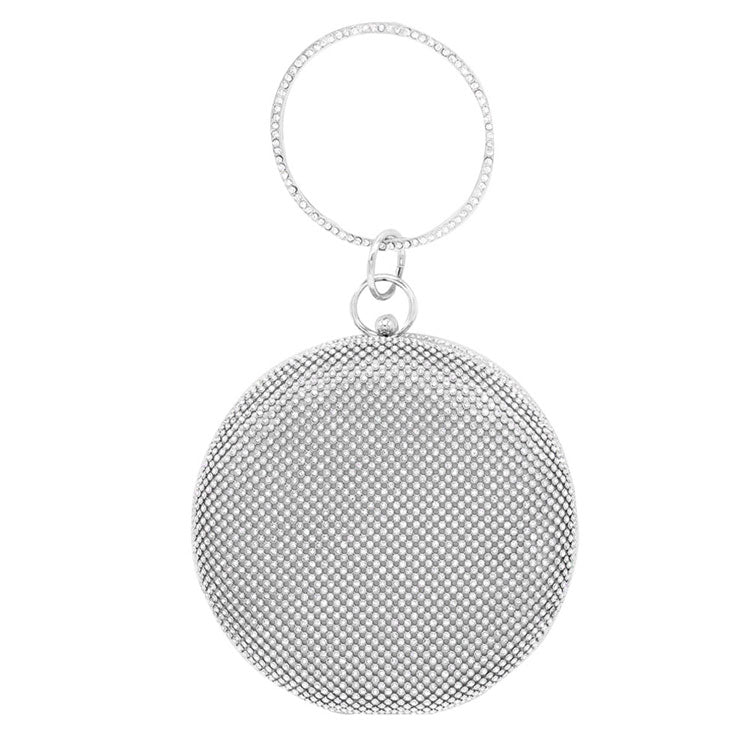 Bling Round Evening Tote Crossbody Bag