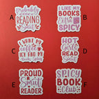 Spicy Reading Quotes Sticker