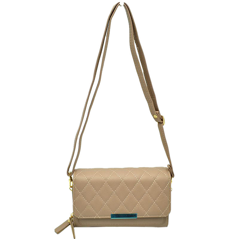 Beautiful Minimalist PU Lather Quilted Flap Bag