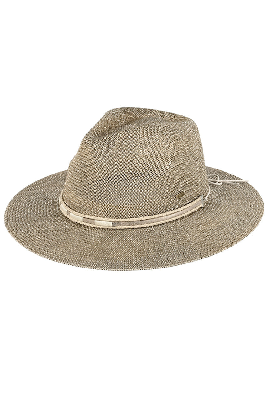C.C Hard Shaped Panama Hat