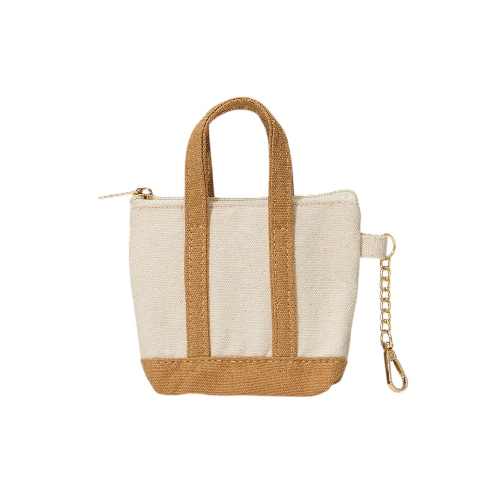 Mini Canvas Pouch Bag / Bag Charm