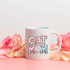 Cat Mom Patchwork 11oz or 15oz Mug