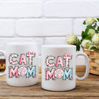 Cat Mom Patchwork 11oz or 15oz Mug