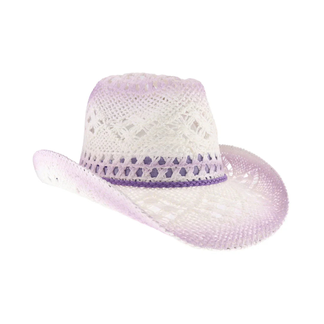 C.C Ombre Open Weave Cowboy Hat