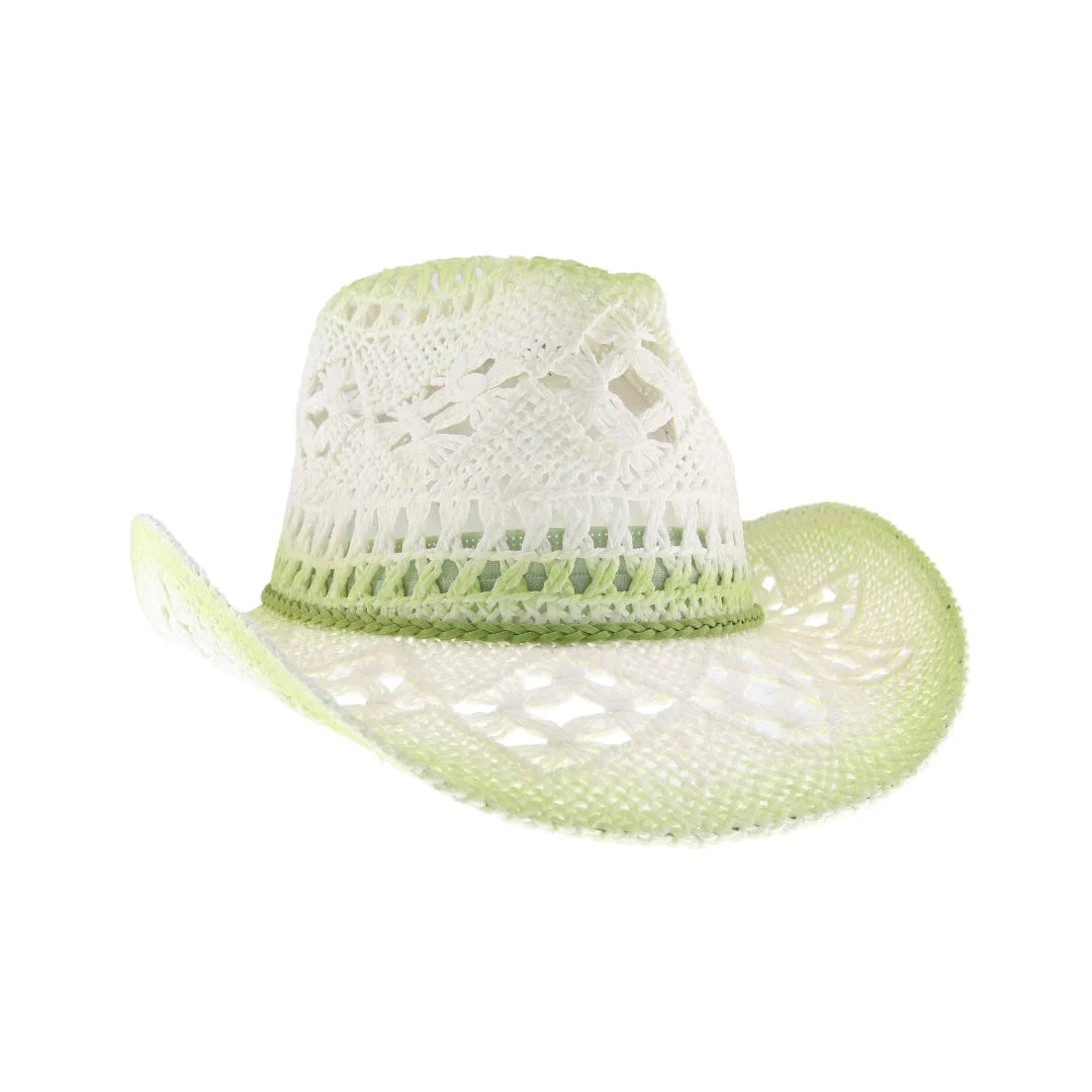 C.C Ombre Open Weave Cowboy Hat