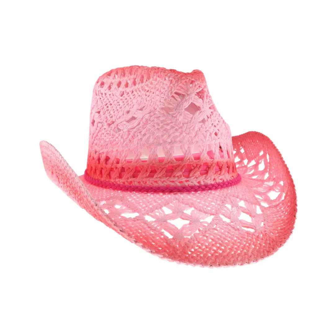 C.C Ombre Open Weave Cowboy Hat