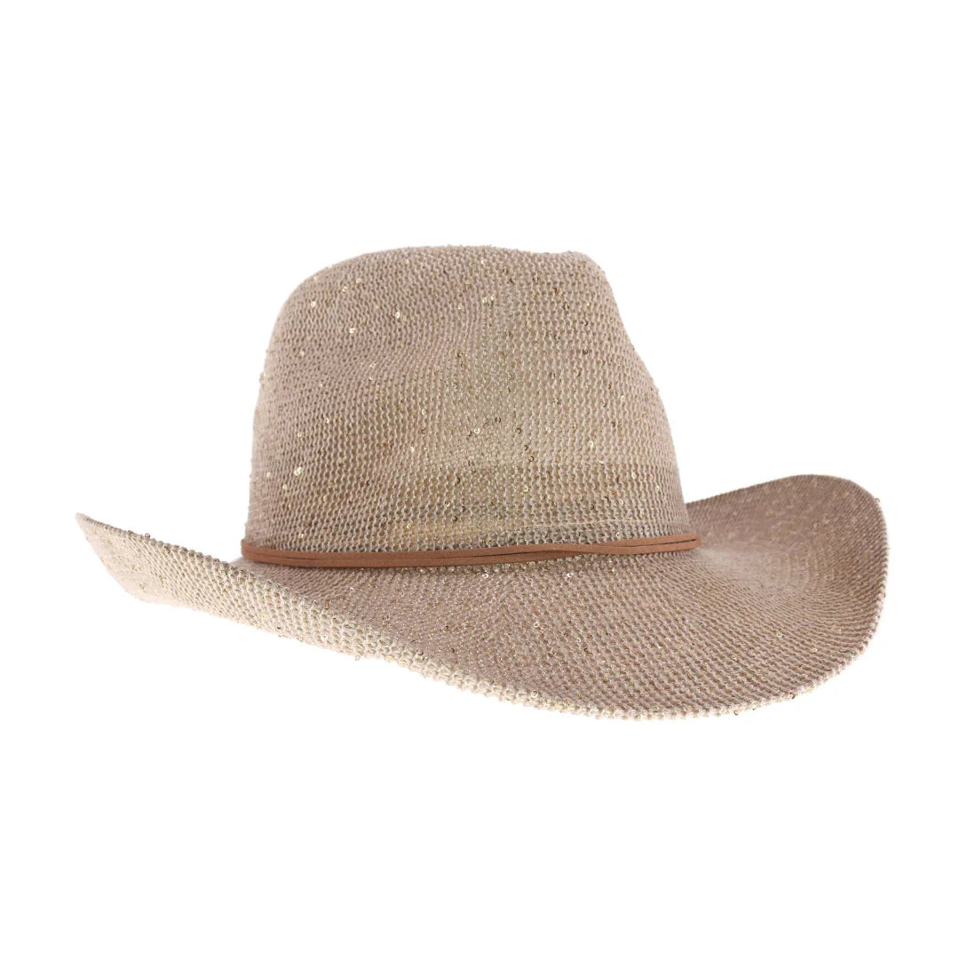 C.C Sequin Cowboy Hat