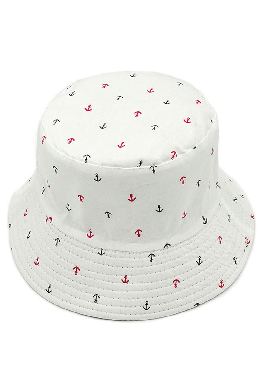 ANCHOR PRINT BUCKET HAT