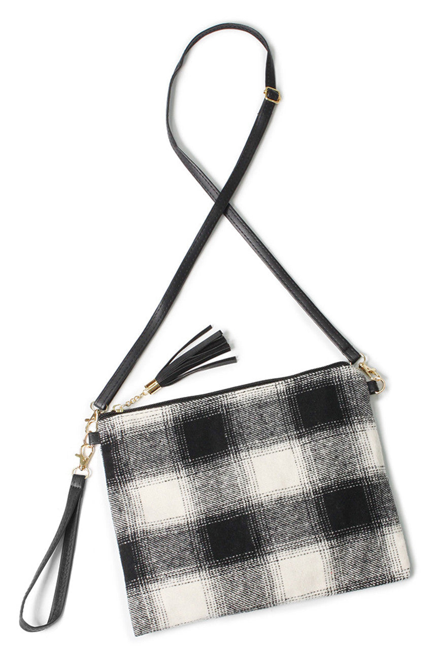 Buffalo Check Pattern Crossbody Bag