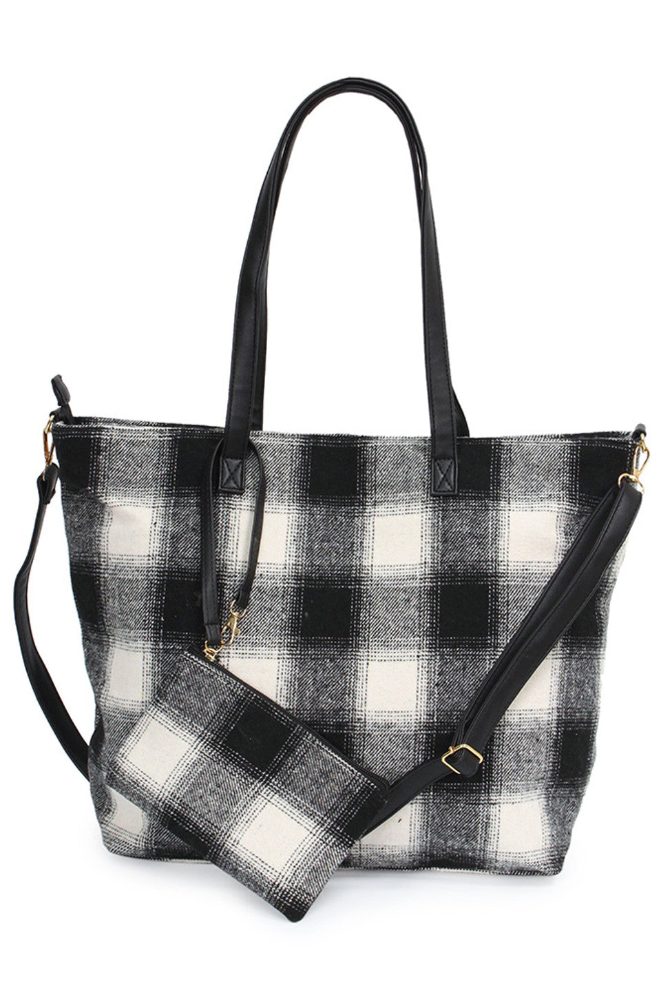 Buffalo Weekend Tote Bag with Pouch