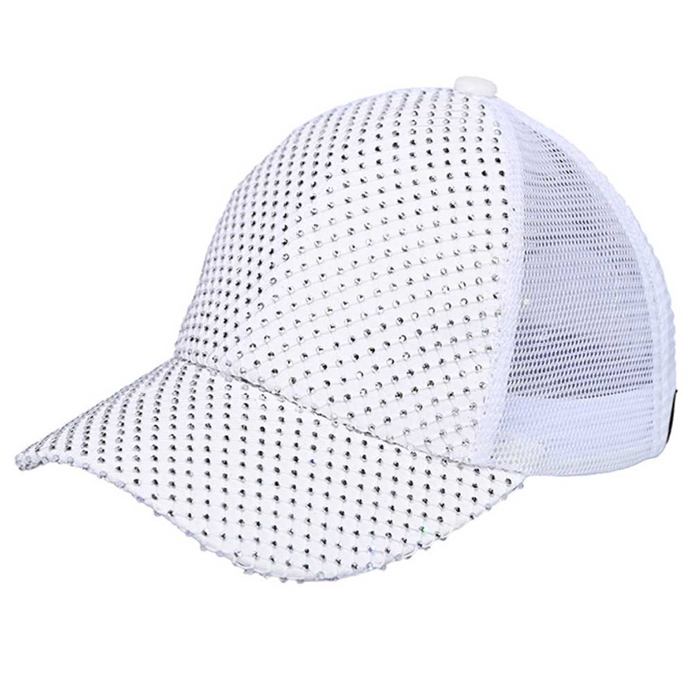 C.C Rhinestone Net Baseball Cap