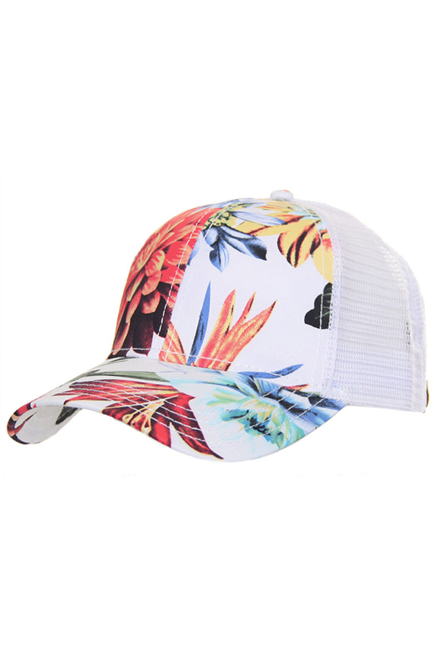 C.C FLORAL BASEBALL CAP