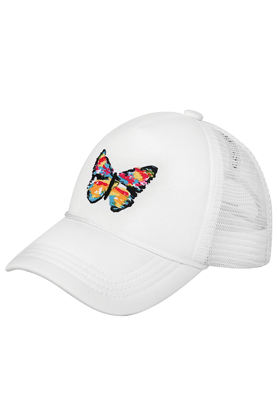 C.C Kids Hand Painted Abstract Butterfly Cap