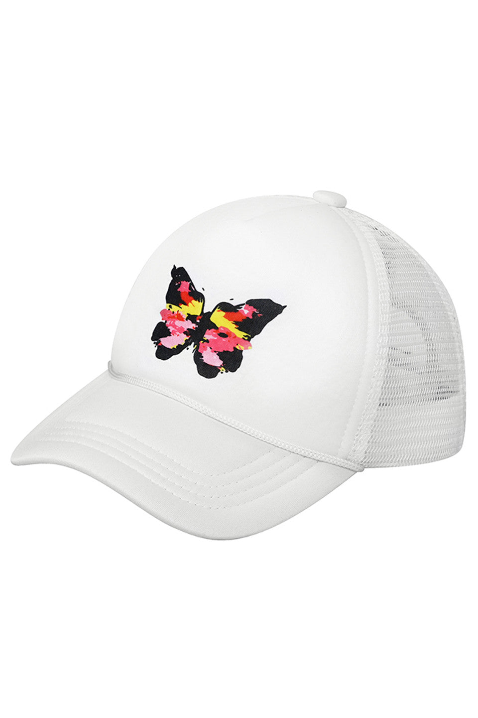 C.C Kids Hand Painted Abstract Butterfly Cap