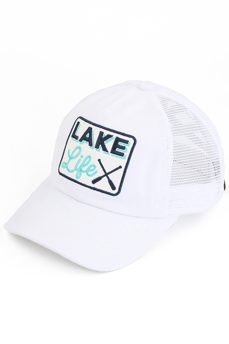C.C LAKE LIFE Patch Criss-Cross Pony Cap