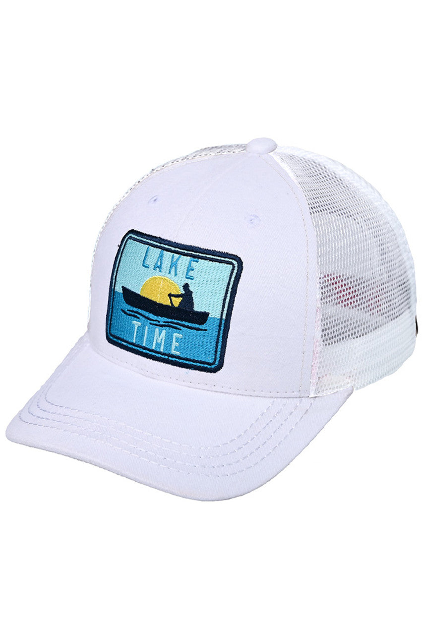 C.C LAKE TIME Embroidery Patch Baseball Cap