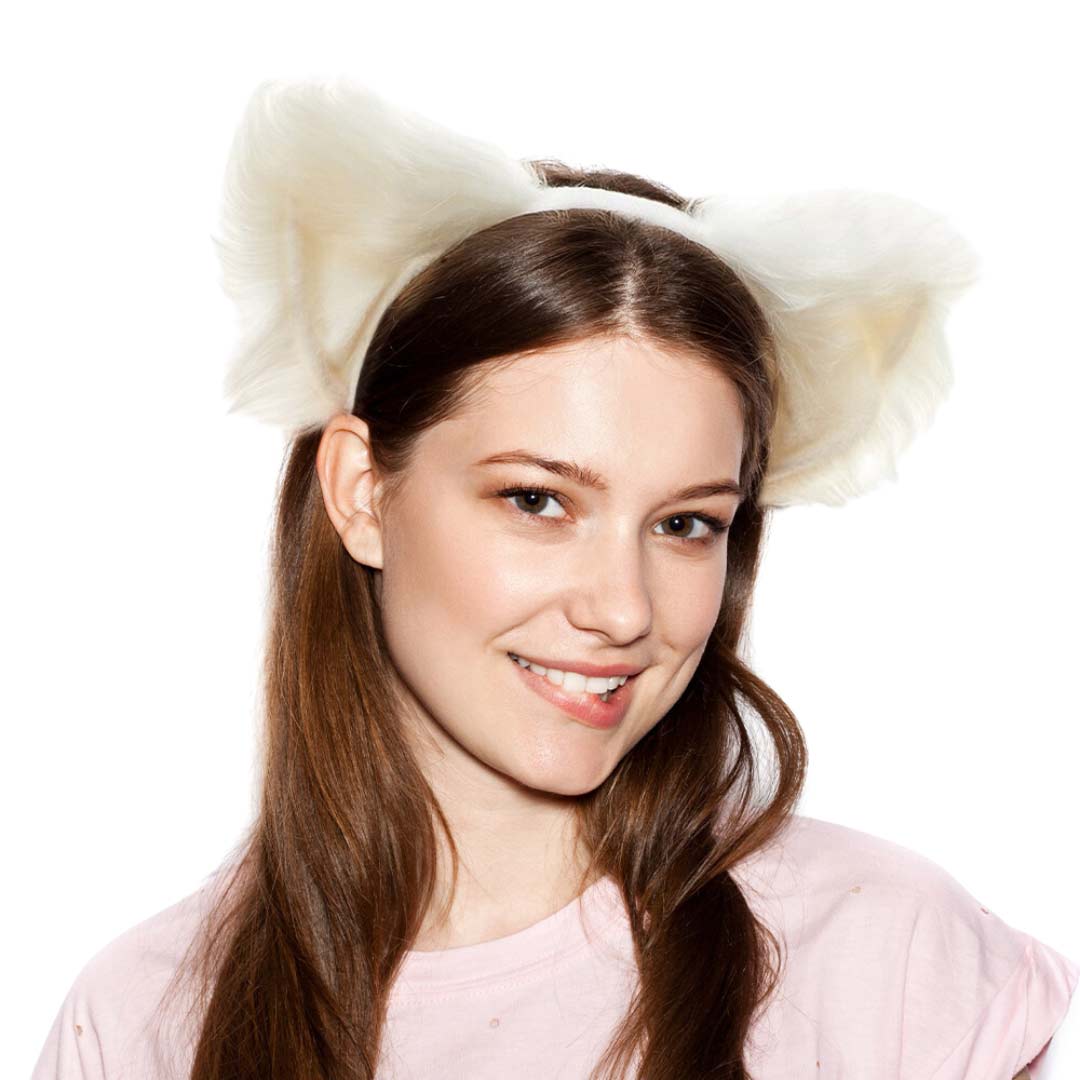 Trendy Faux Fur Animal Ear Headband