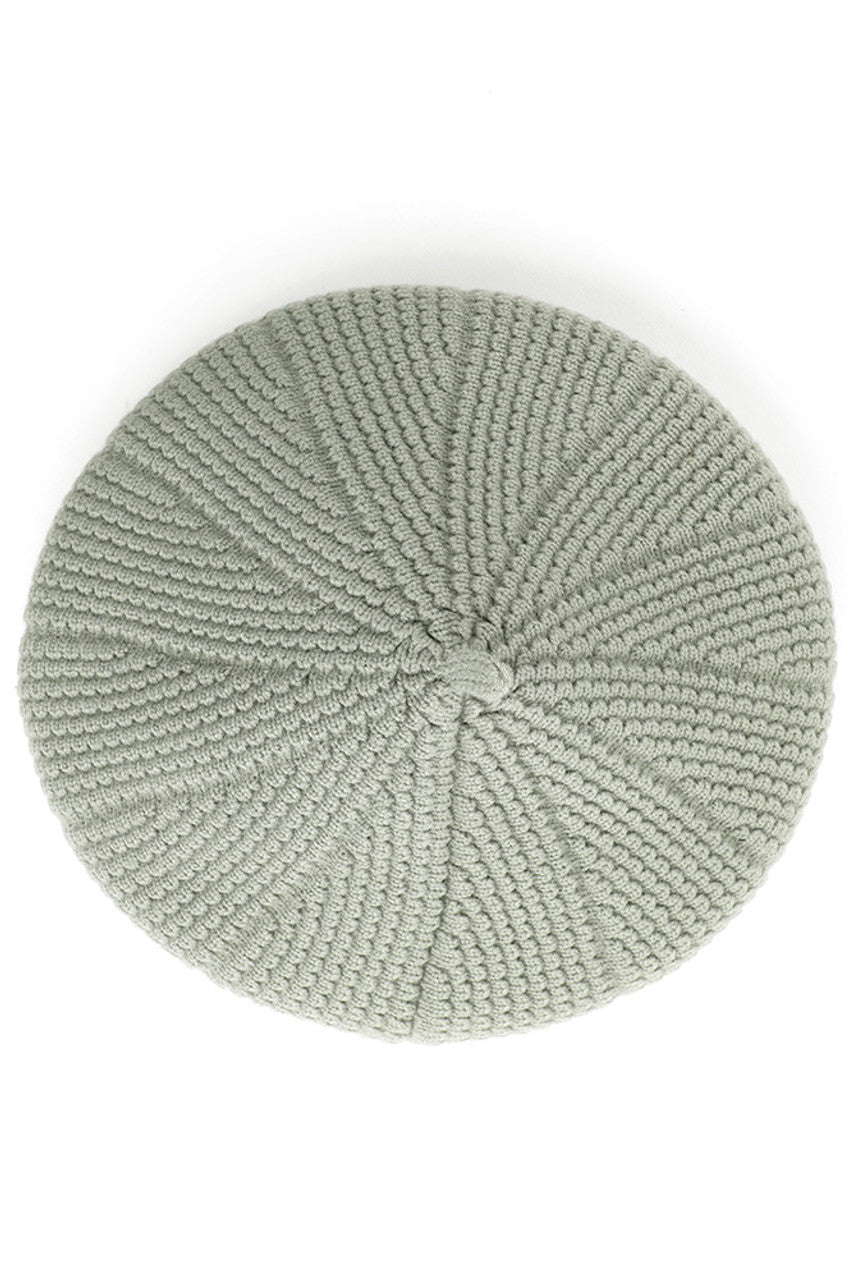 C.C SCALLOPED WAVE PATTERN BERET