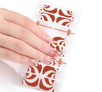 Candy Cane Swirl Gel Nails