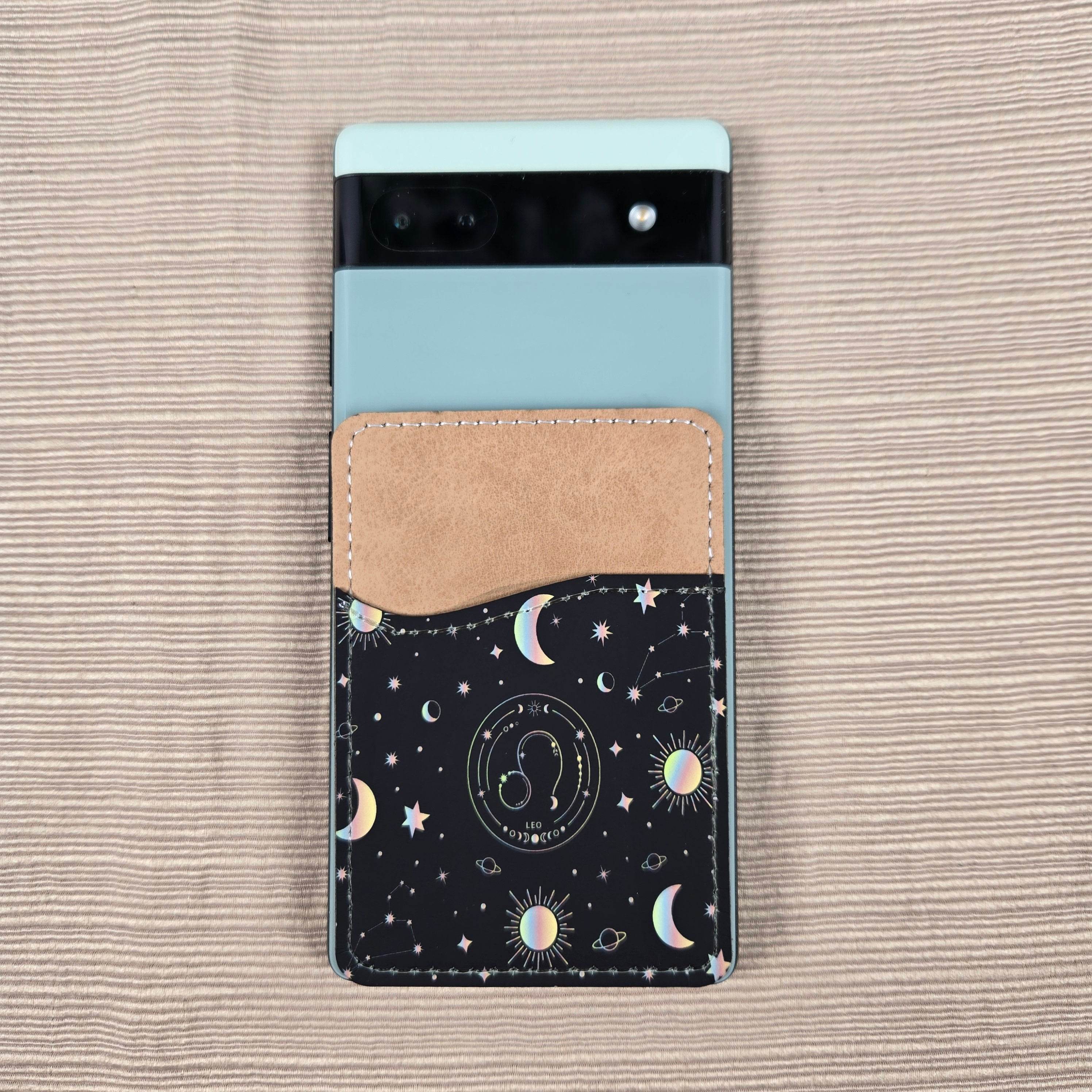 Zodiac Stars, Sun and Moon Cell Phone Wallet (Multiple designs available)