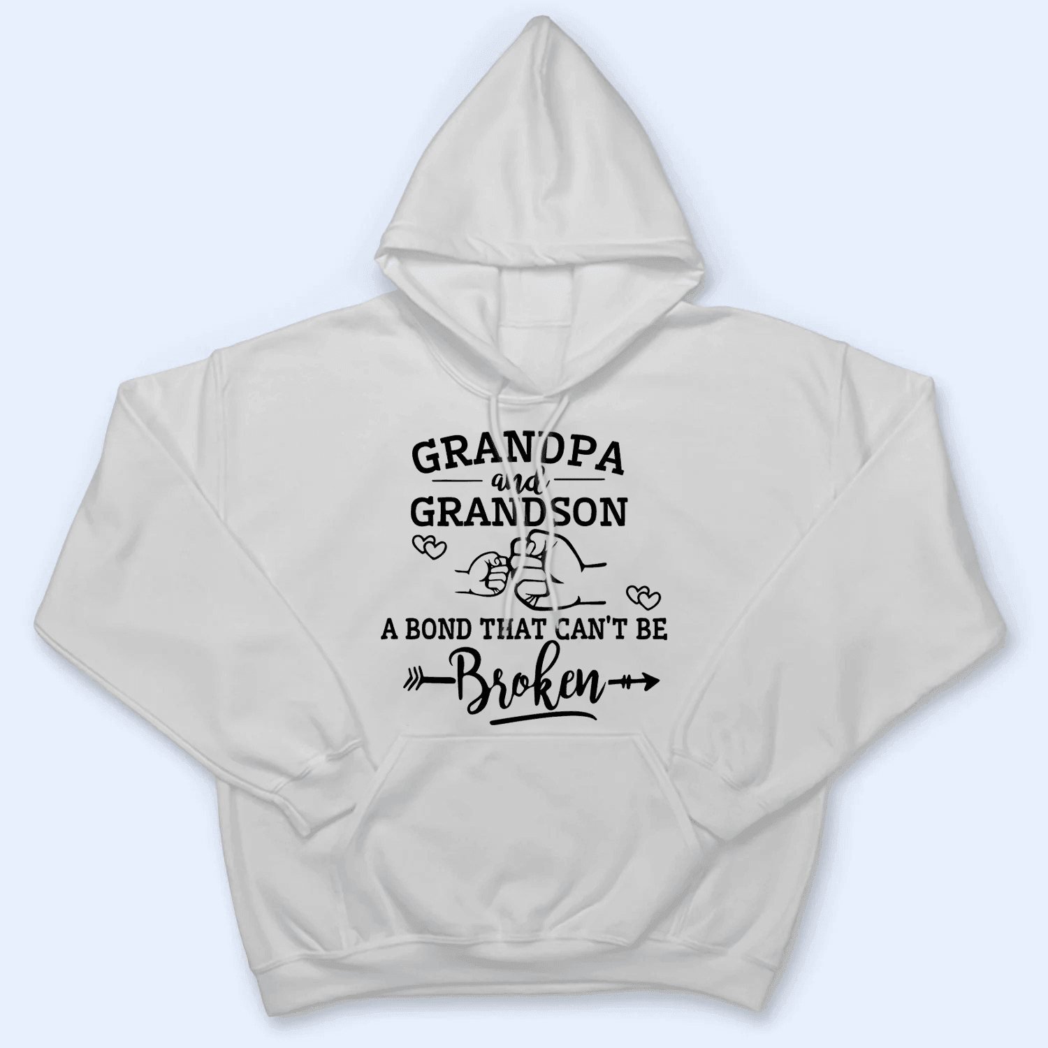 A Bond That Can't Be Broken - Personalized Custom T Shirt - Gift for Grandpa/Grandma, Mom, Dad, Grandparent