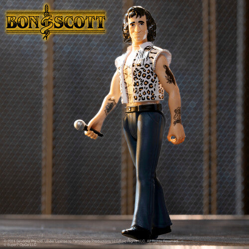 AC/DC - Super7 - AC/DC - ReAction Figures - Bon Scott (High Voltage) (Collectible, Figure, Action Figure) [Action Figure]