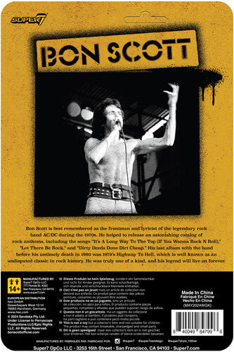 AC/DC - Super7 - AC/DC - ReAction Figures - Bon Scott (High Voltage) (Collectible, Figure, Action Figure) [Action Figure]