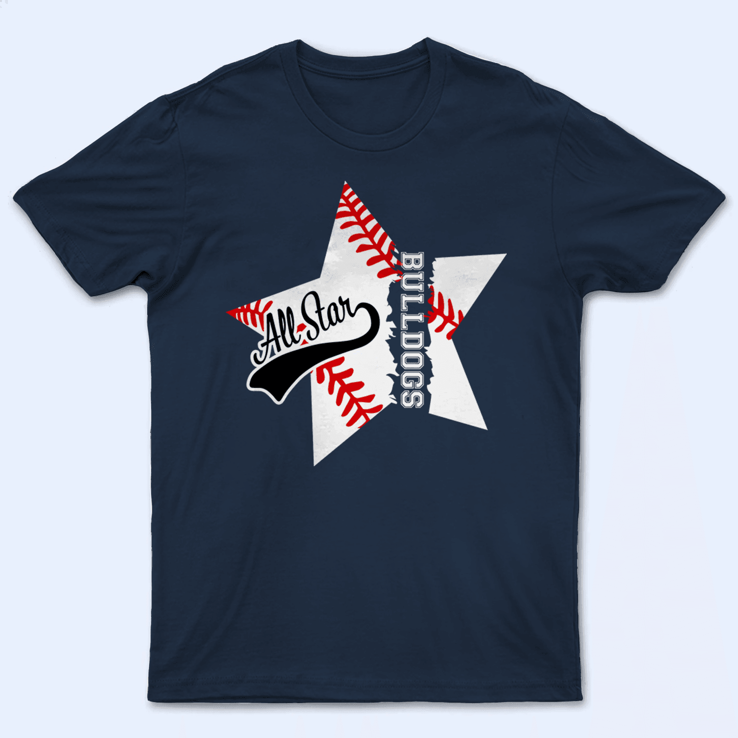 All Stars Sports Retro Distressed Design - Personalized Custom T Shirt - Birthday, Loving, Funny Gift for Grandfather/Dad/Father, Husband, Grandparent