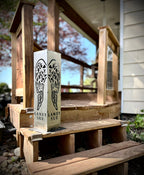 Angel Wing Solar Tube Light - Steel