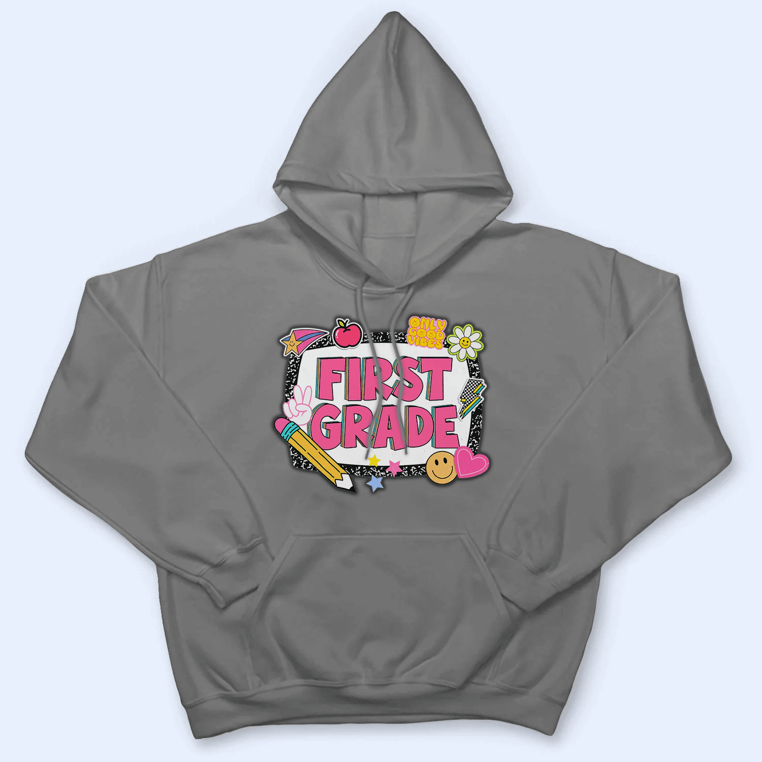 Back To School Sticker Shirt Design - Personalized Custom T Shirt - Birthday, Loving, Funny Gift for Teacher, Kindergarten, Preschool, Pre K, Paraprofessional