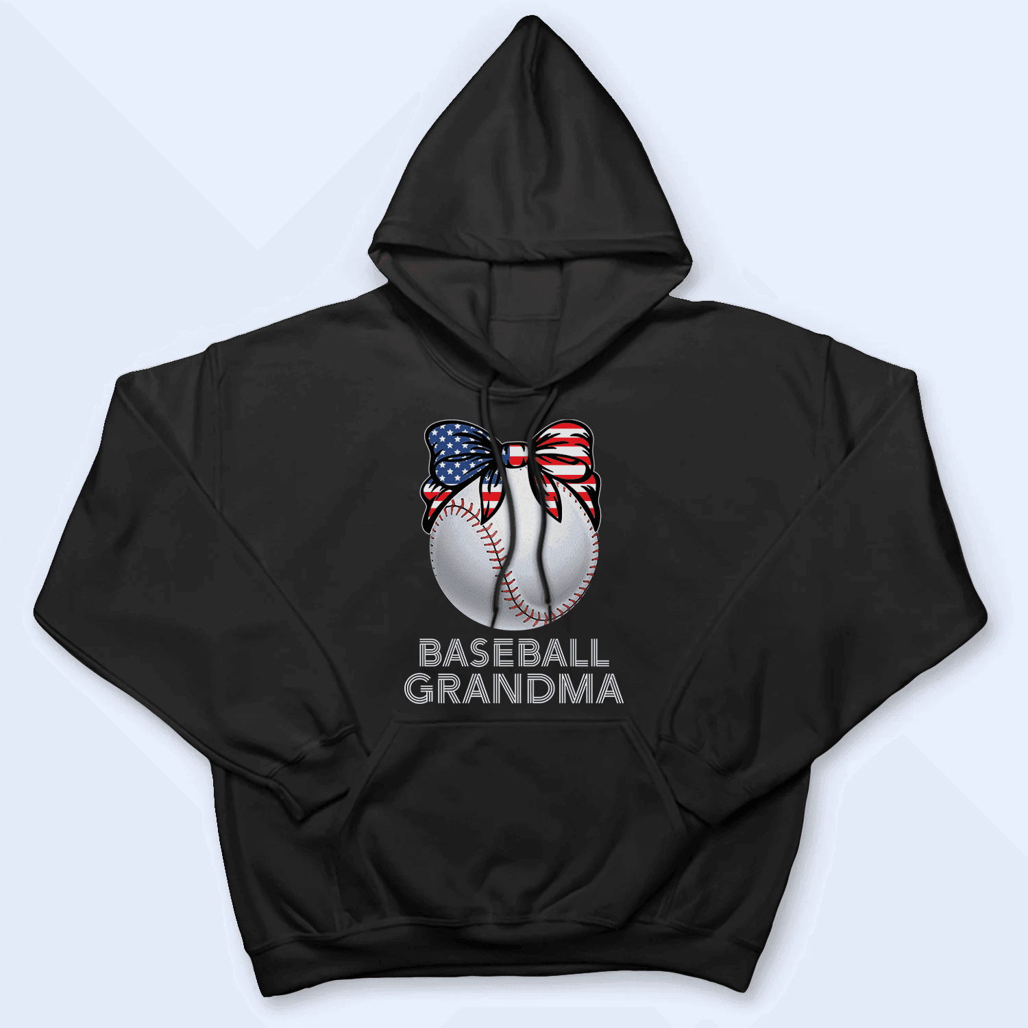Baseball Grandma American - Personalized Custom T Shirt - Birthday, Loving, Funny Gift for Grandma/Nana/Mimi, Mom, Wife, Grandparent