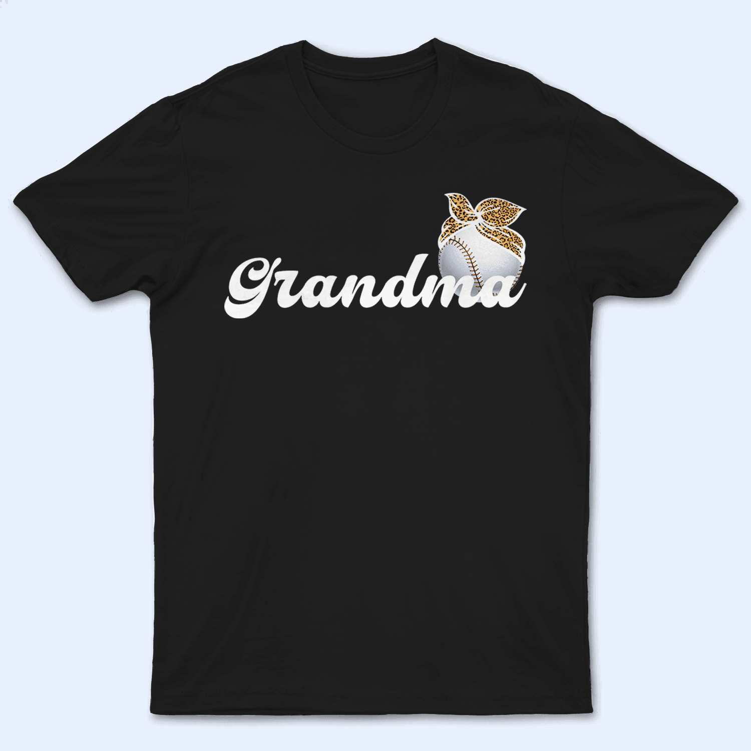 Baseball Grandma Headbow - Personalized Custom T Shirt - Birthday, Loving, Funny Gift for Grandma/Nana/Mimi, Mom, Wife, Grandparent