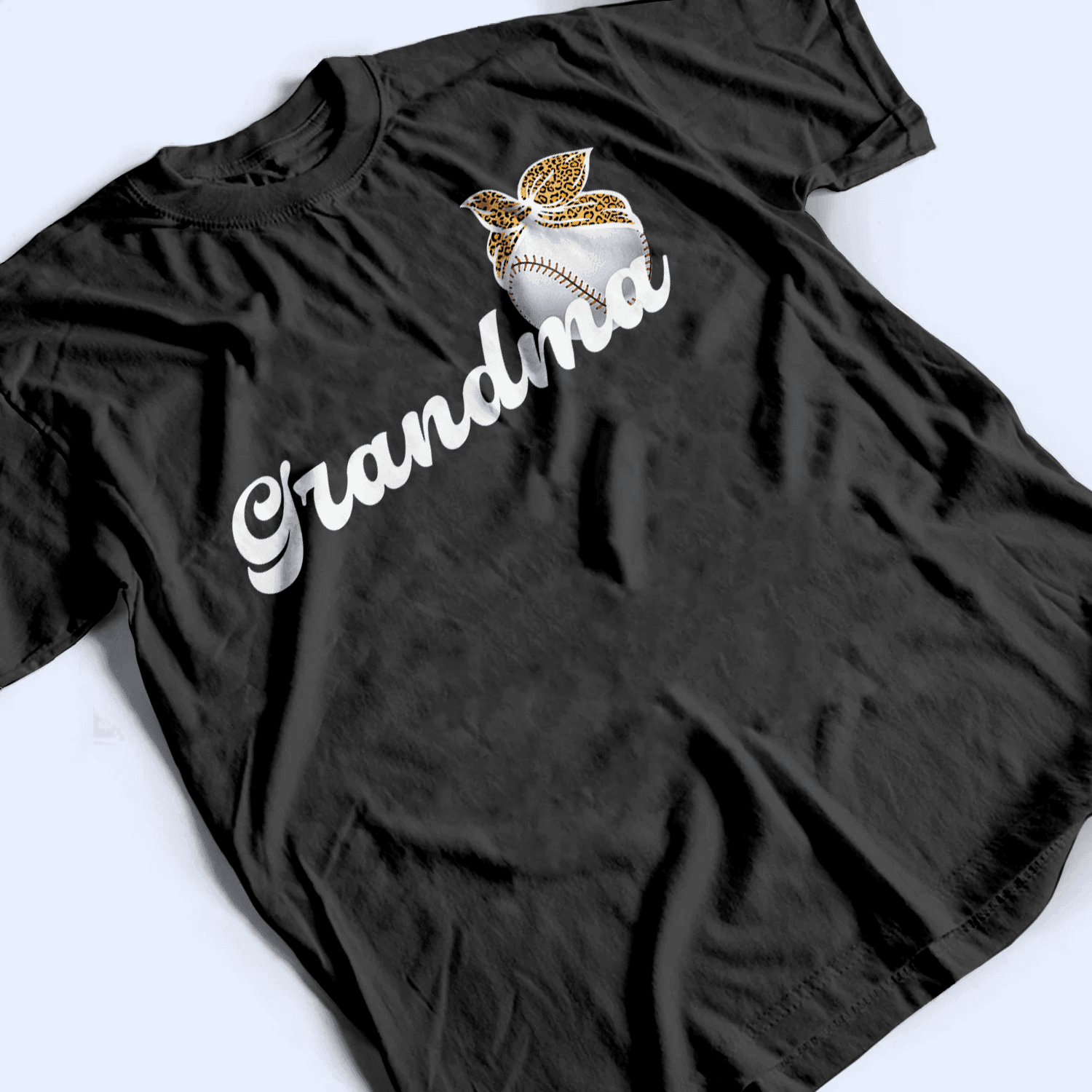 Baseball Grandma Headbow - Personalized Custom T Shirt - Birthday, Loving, Funny Gift for Grandma/Nana/Mimi, Mom, Wife, Grandparent