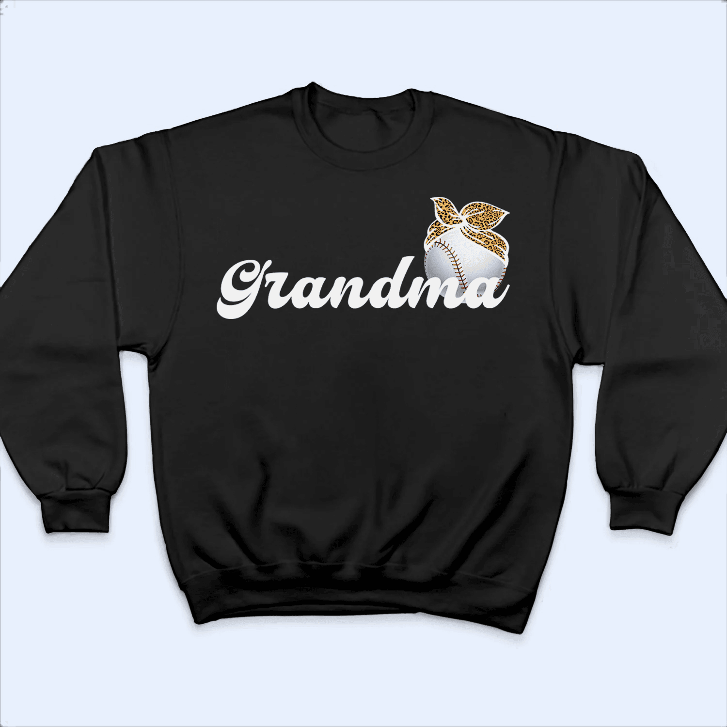 Baseball Grandma Headbow - Personalized Custom T Shirt - Birthday, Loving, Funny Gift for Grandma/Nana/Mimi, Mom, Wife, Grandparent