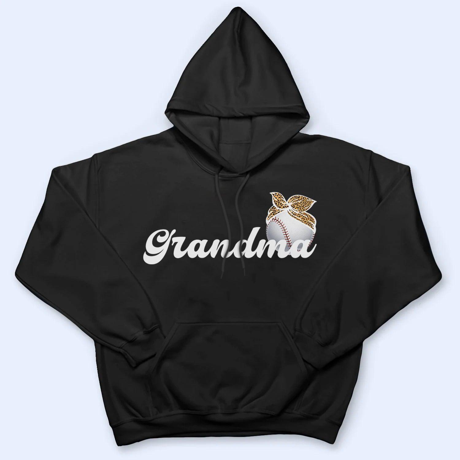 Baseball Grandma Headbow - Personalized Custom T Shirt - Birthday, Loving, Funny Gift for Grandma/Nana/Mimi, Mom, Wife, Grandparent