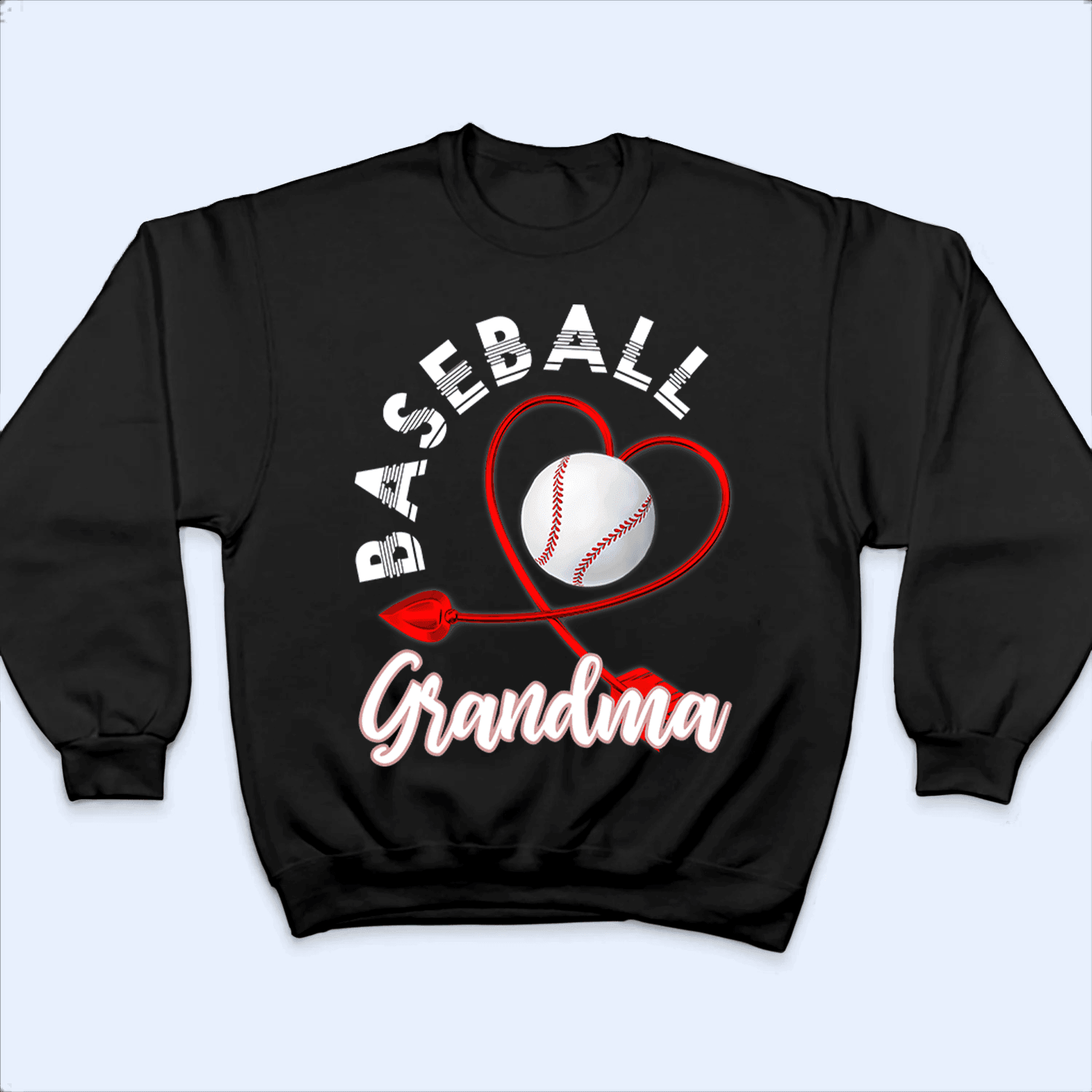 Baseball/Softball Grandma - Personalized Custom T Shirt - Birthday, Loving, Funny Gift for Grandma/Nana/Mimi, Mom, Wife, Grandparent