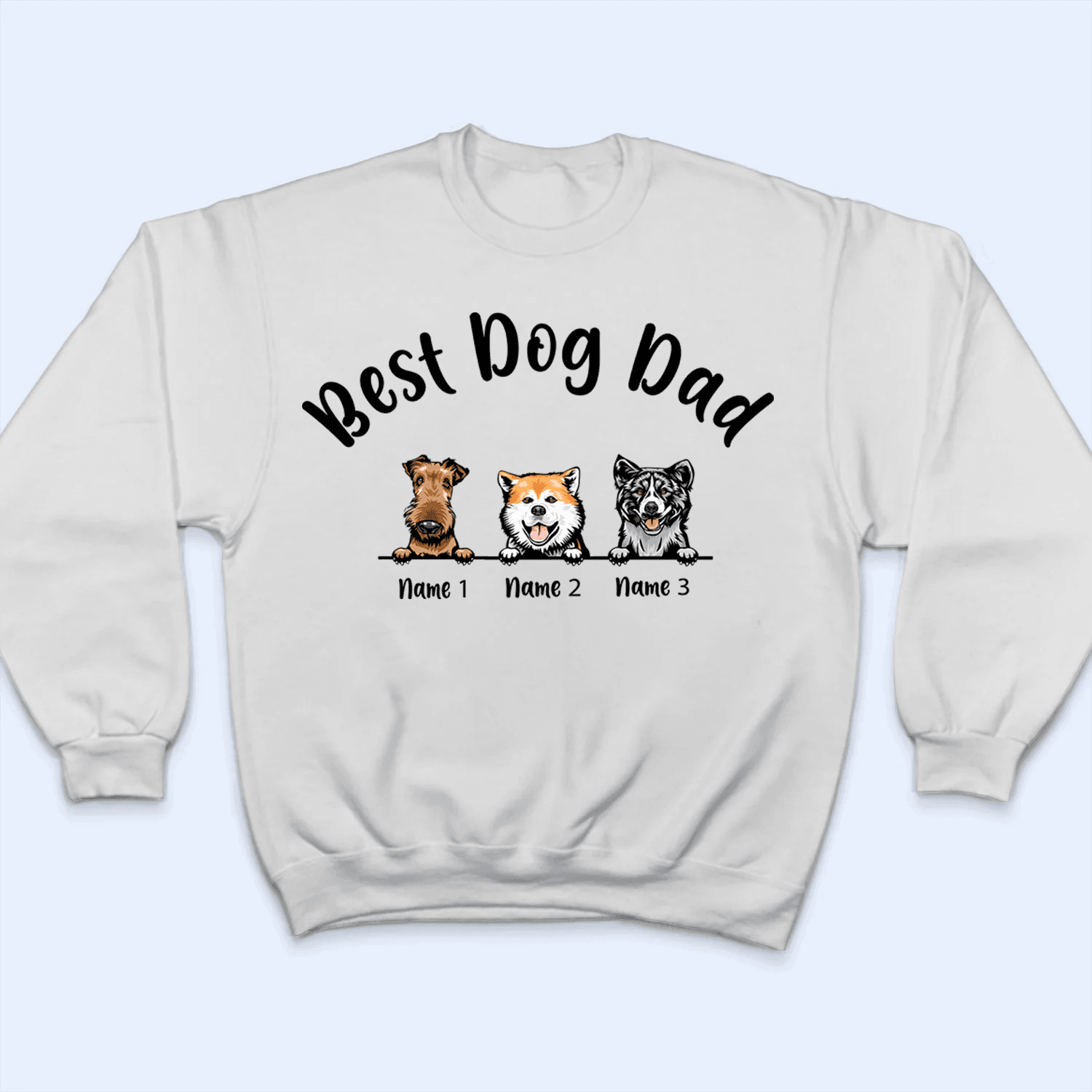 Best Dog Dad - Personalized Custom T Shirt - Birthday, Loving, Funny Gift For Dog Dad, Dog Owner, Dog Lovers