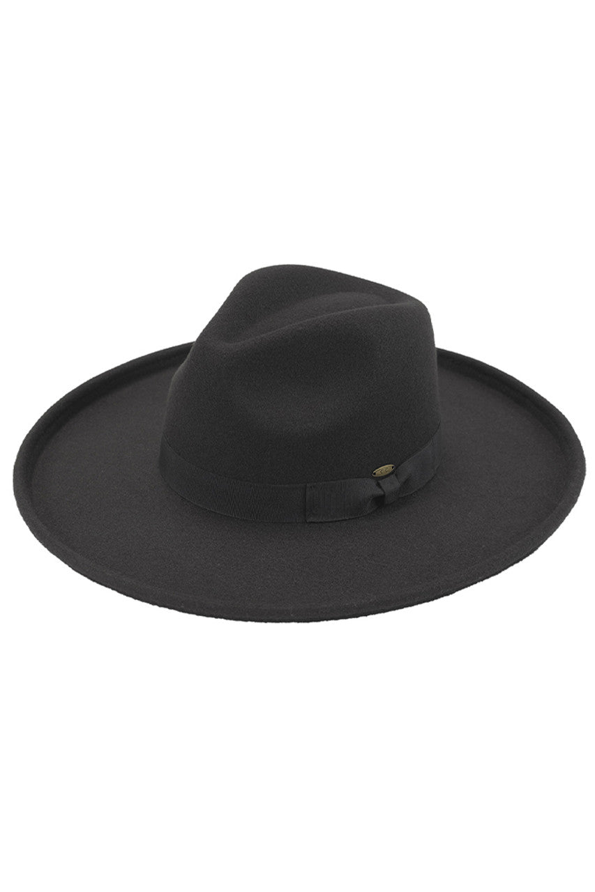 C.C Rolled Edge Brim Vegan Felt Hat