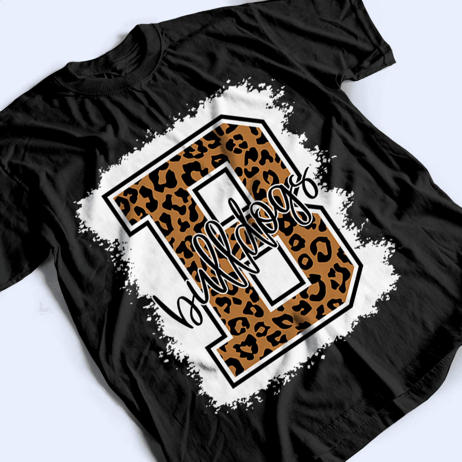 Bleached Leopard School Mascot - Personalized Custom T Shirt - Birthday, Loving, Funny Gift for Teacher, Kindergarten, Preschool, Pre K, Paraprofessional