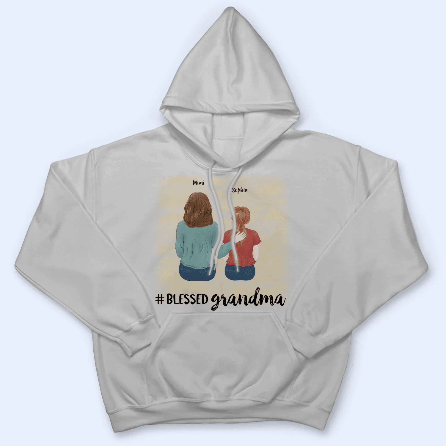 Blessed Grandma - Personalized Custom T Shirt - Birthday, Loving, Funny Gift for Grandma/Nana/Mimi, Mom, Wife, Grandparent