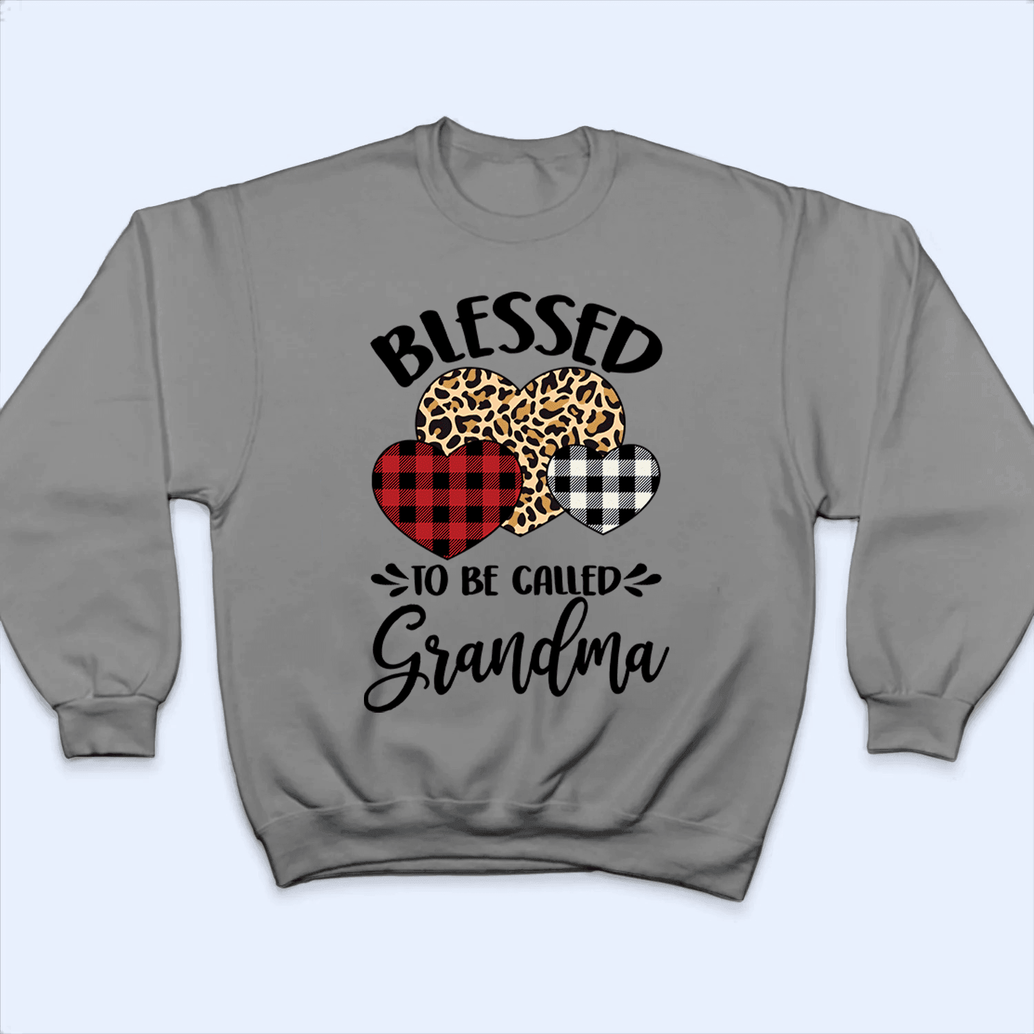 Blessed To Be Called Grandma - Personalized Custom T Shirt - Gift for Grandma/Nana/Mimi, Mom, Wife, Grandparent