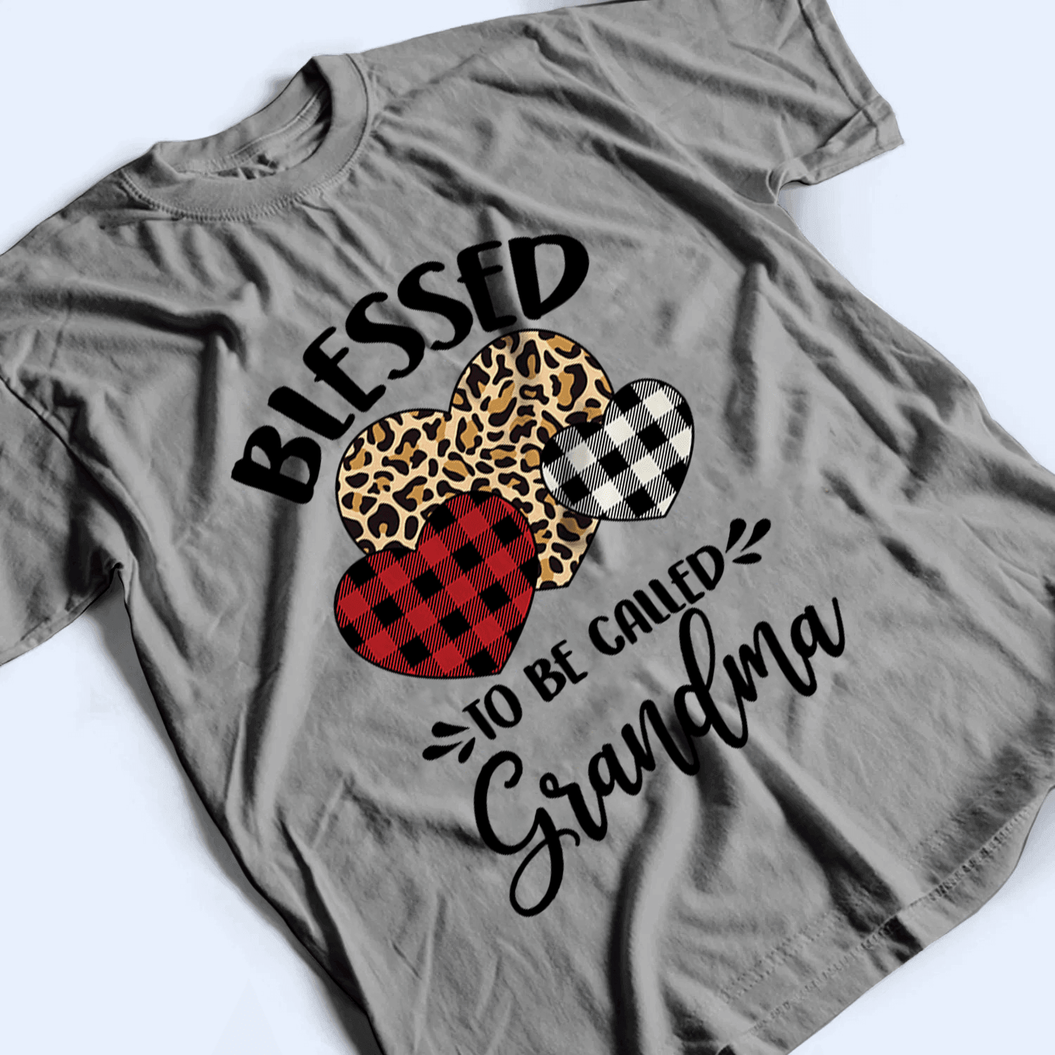 Blessed To Be Called Grandma - Personalized Custom T Shirt - Gift for Grandma/Nana/Mimi, Mom, Wife, Grandparent