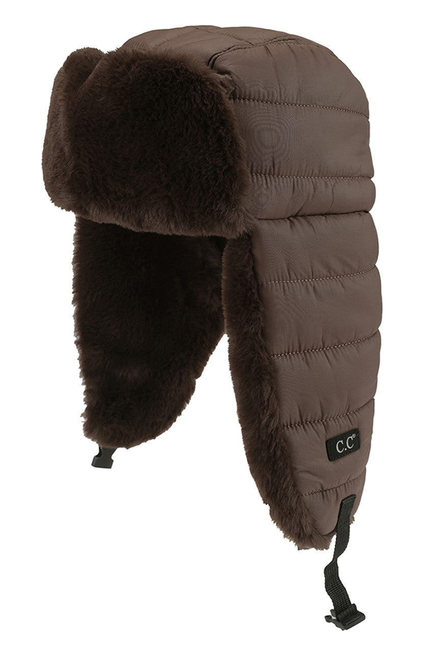 C.C Padded Faux Fur Trapper Hat