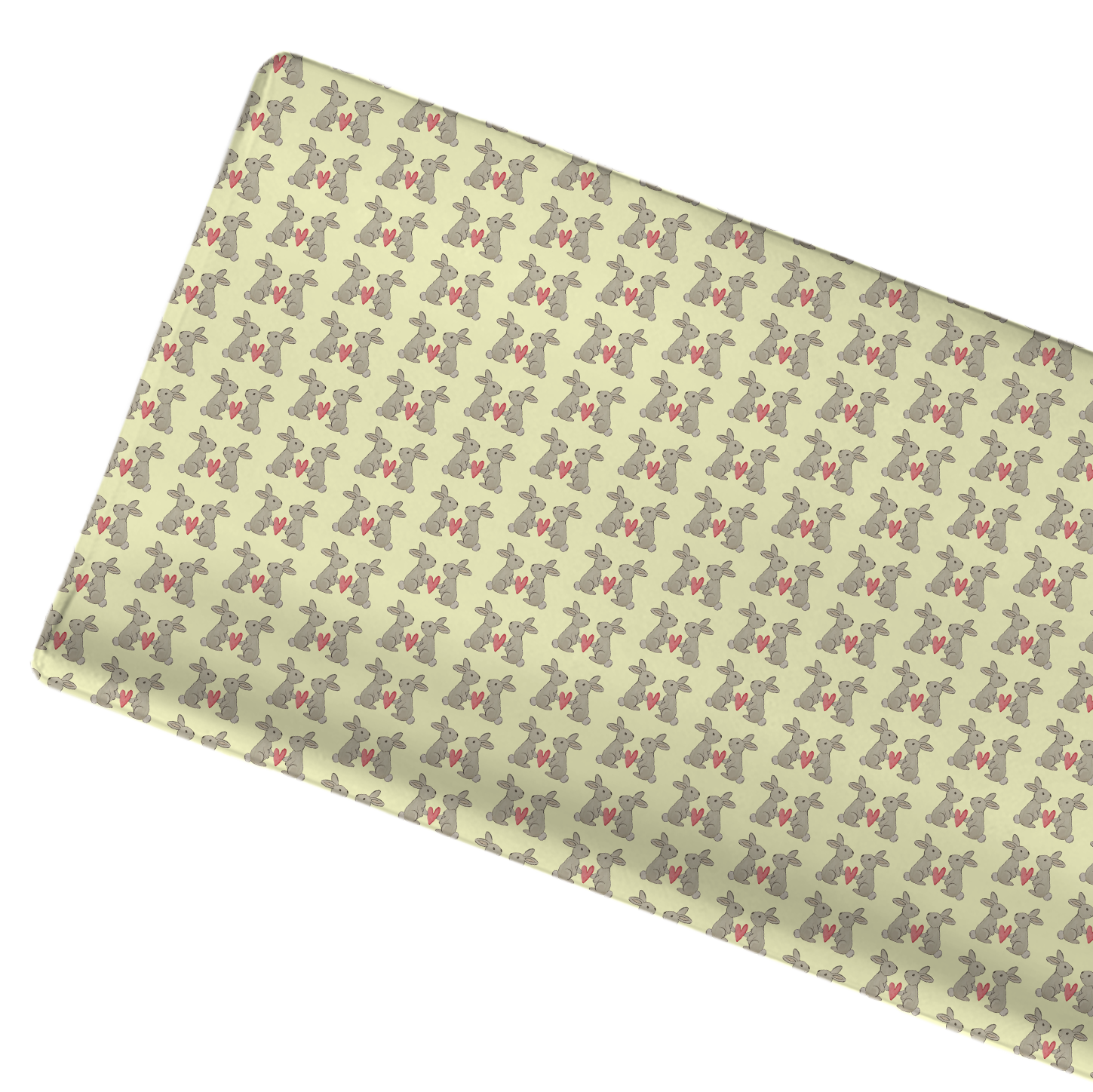 Jersey Knit Polyester Changing Pad Cover in Some Bunny Loves Me