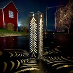 Christmas Tree Solar Luminary - Steel