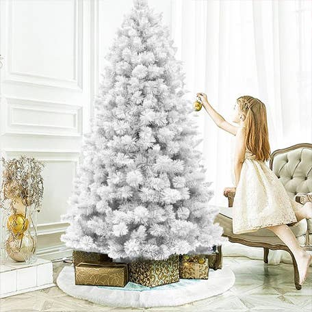 7ft PVC Pine Snow Flocked