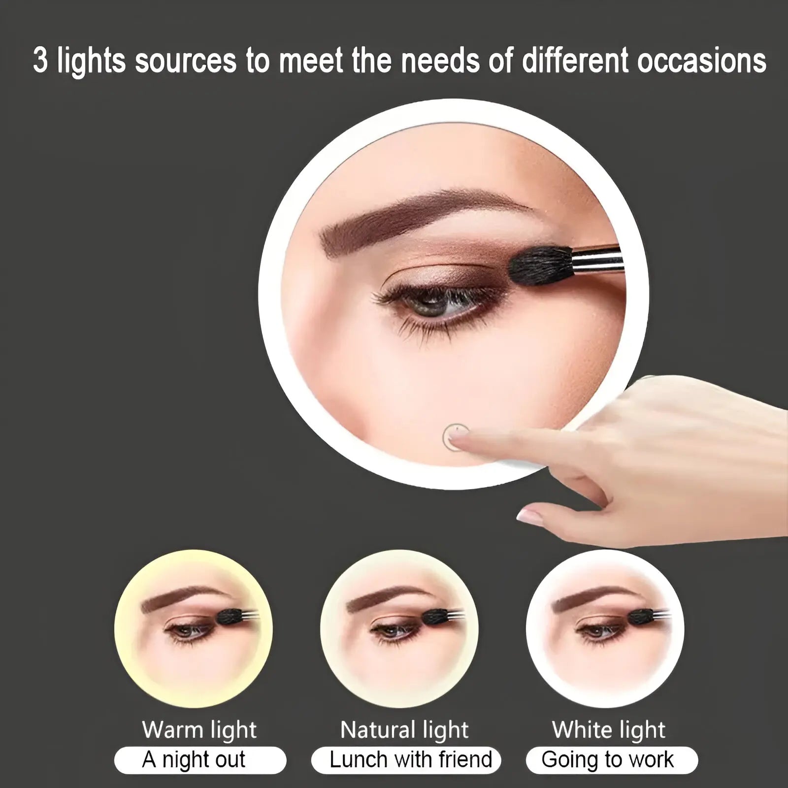 Flexible Gooseneck 10X Magnifying Mirror