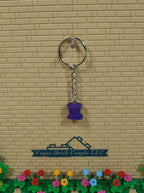 Lego® Purple Hat Key Chain