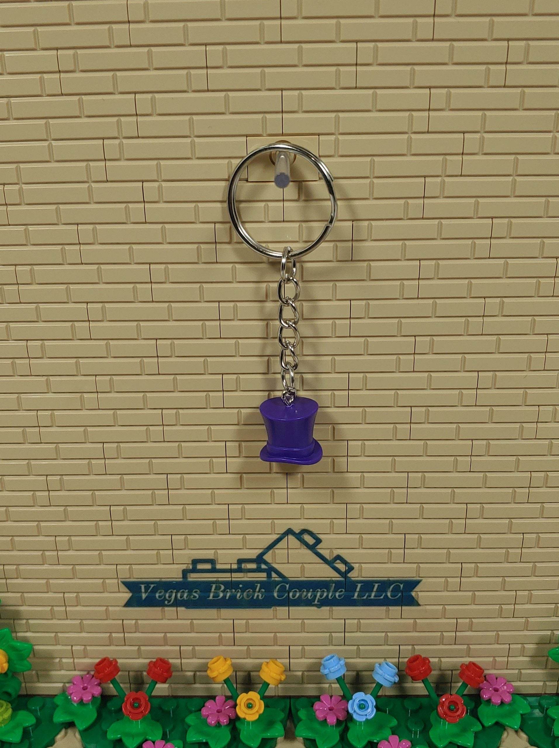Lego® Purple Hat Key Chain